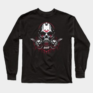 Bloody respirator mask Long Sleeve T-Shirt